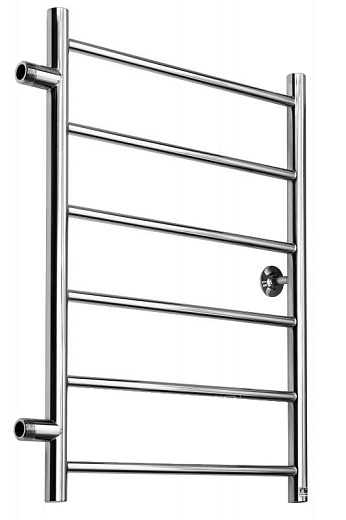 Полотенцесушитель водяной Ростела Виктория (бок.подв., 1" резьба) 400 х 700 / 6 Ral 9016 белый