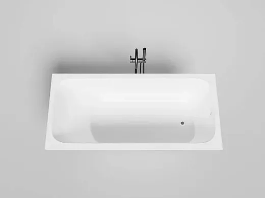 Ванна Salini Orlanda 102016GF, 170 х 80 см, из искусственного камня S-Sense, цвет белый, покраска по RAL полностью