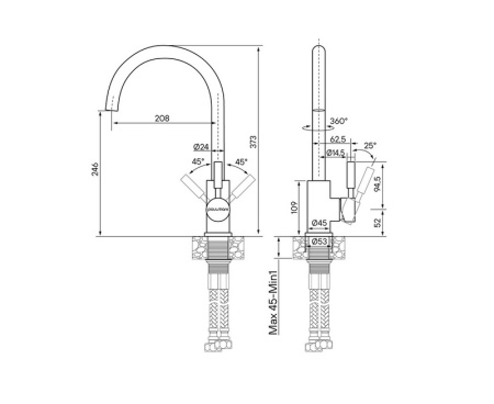Смеситель PAULMARK HOLSTEIN Ho212063-431 (белый/белый металлик) Смеситель PAULMARK HOLSTEIN Ho212063-431 (белый/белый металлик)