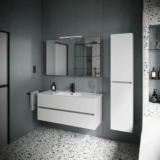 Тумба под раковину Sancos Urban 120, подвесная, белый глянец, UR120-1W