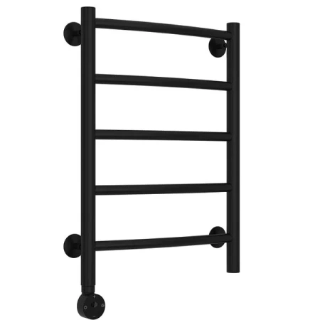 Полотенцесушитель электрический Стилье Формат 12, 40/60, 600x400, ТЭН слева/справа, черный матовый, 31513-6040/ 31512-6040