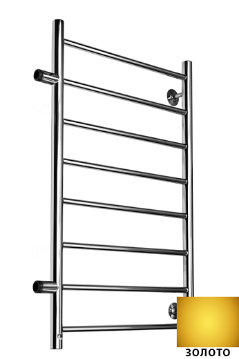 Полотенцесушитель Ростела Виктория боковое подключение 1" 50x80 8 перекладин золото