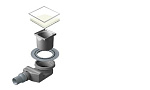 Точечный трап Pestan Confluo White Glass 4 Small 10x10, 13000323 Точечный трап Pestan Confluo White Glass 4 Small 10x10, 13000323