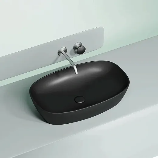 Умывальник Ceramicanova Element CN6049MB 60см сантехфарфор черный матовый, CN6049MB