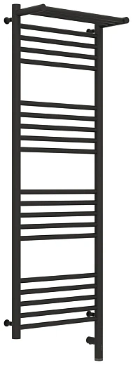 Полотенцесушитель электрический Сунержа Богема 3.0 1200x400 с полкой, тёмный титан муар, L/R