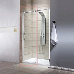 Душевая дверь Radaway Espera KDJ, DWJ 495 R, 49.5 х 200 см, стекло прозрачное, профиль хром, правая, 380495-01R