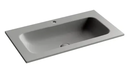 Раковина Ceramicanova Grace CN7012MH, 80 см, фарфор, антрацит матовый