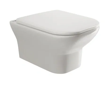 Подвесной унитаз Ceramicanova Enjoy CN1104-B, безободковый, крышка микролифт, белый