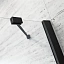 Душевая дверь Radaway Essenza New Black PDD 100R, 100 х 200 см, с неподвижной частью, стекло прозрачное, профиль черный, правая, 385003-54-01R
