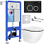 Комплект инсталляции с унитазом 6 в 1 Roxen StounFix Dual Fresh 964643 (состоит из: 710200, Santi 410260B, 530110-01B)