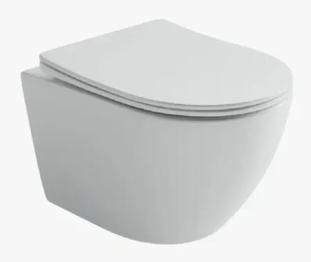 Подвесной унитаз Ceramicanova Uno CN11001T, безободковый, смыв Торнадо, сиденье микролифт, белый, сантехфарфор