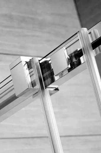 Неподвижная стенка Radaway Espera KDJ Mirror 550 L, 55 х 200 см, стекло прозрачное, профиль хром, левая, 380232-71L