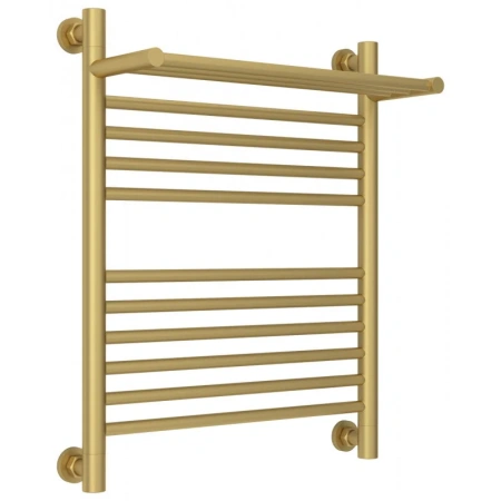 Полотенцесушитель водяной Сунержа Богема+, 600x500, с полкой, цвет матовое золото, 032-0223-6050 Полотенцесушитель водяной Сунержа Богема+, 600x500, с полкой, цвет матовое золото, 032-0223-6050