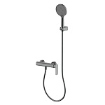 AQM6313GM AQUAme Monza Смеситель для душа однорычажный, с душевым набором, 3 режима, серый матовый AQM6313GM AQUAme Monza Смеситель для душа однорычажный, с душевым набором, 3 режима, серый матовый