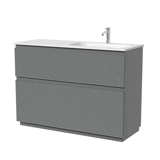Тумба под раковину Sancos Folk Floor FL120FLES/FL120FRES, 120 см, напольная, чаша левая/правая, ergraut soft