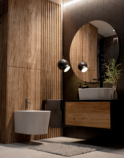 AQM2101 Биде подвесное AQUAme с отв под смеситель, с переливом 515x360x345мм