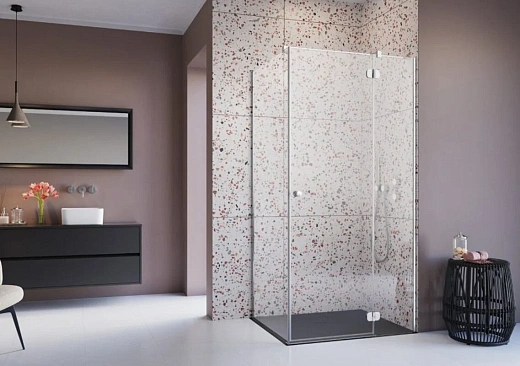 Душевая дверь Radaway Torrenta KDJ 90R, 90 х 195 см, с неподвижной частью, стекло прозрачное, профиль хром, правая, 133290-01-01R