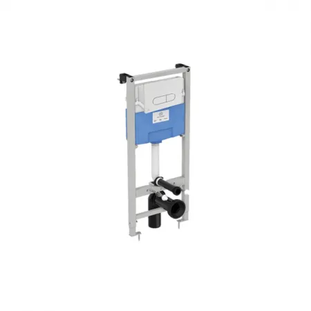 Комплект инсталляции Ideal Standard с унитазом E822301 CONNECT Rimless, с сиденьем и крышкой E772401, с инсталляцией PROSYS 120 P и пневматической панелью смыва OLEAS™ P1, PR211601