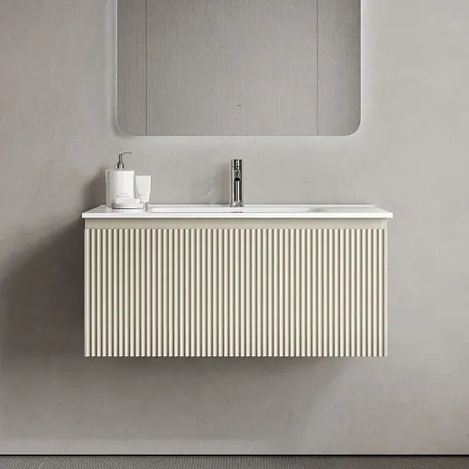 Тумба под раковину Sancos SNOB R 1.0, SNR1.090CE, 90 см, подвесная, Beige Soft
