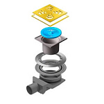 Точечный трап Pestan Confluo Standard Square 4 Gold, 13000139 Точечный трап Pestan Confluo Standard Square 4 Gold, 13000139