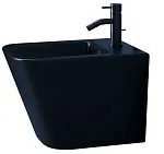 Биде Ceramicanova Union CN4010MB, подвесное, черное матовое, сантехфарфор