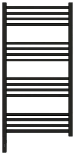 Полотенцесушитель электрический Сунержа Модус 3.0, 100 х 50 см, ширина 50 см, высота 100 см, с блоком управления МЭМ слева/справа, черный матовый