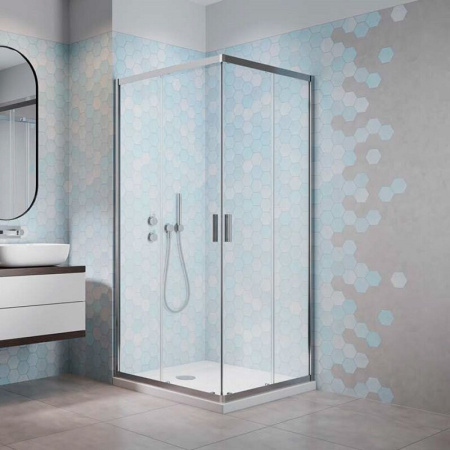 Душевой уголок Radaway Alienta C 90x90 стекла прозрачные, профиль хром Душевой уголок Radaway Alienta C 90x90 стекла прозрачные, профиль хром