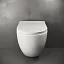 Подвесной унитаз Ceramicanova Mia Rimless с ультра-тонким сиденьем с микролифтом, безободковый, сантехфарфор, CN1805