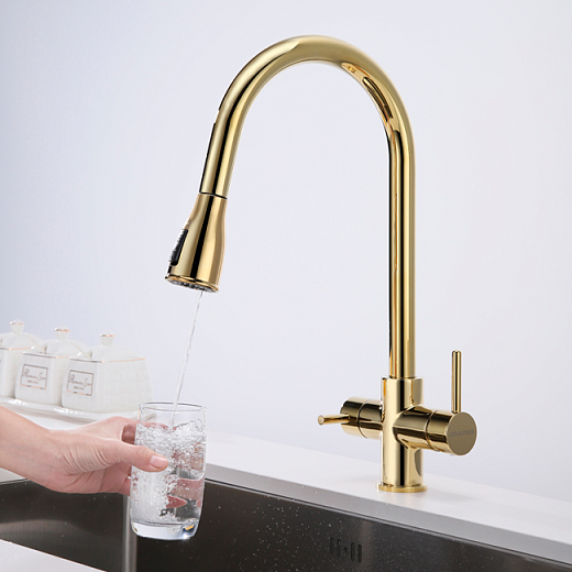 Смеситель PAULMARK LANGE La214212-G (золото)