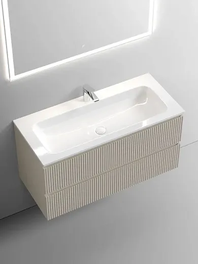 Тумба под раковину Sancos Snob T 100 см подвесная, Beige Soft, SNT100CE
