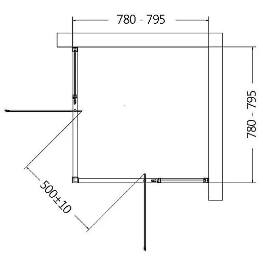 Душевой уголок AQUAme AQM7102-2-8 80х80х195