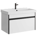 AQWELLA Urban подвесная тумба с умывальником в комплекте 80 см, цвет белый AQWELLA Urban подвесная тумба с умывальником в комплекте 80 см, цвет белый