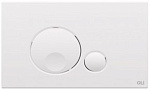 Кнопка смыва механическая OLI Globe 152949 белая Кнопка смыва механическая OLI Globe 152949 белая