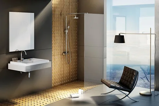 Душевая стенка Ravak ST Walk-In Wall 1000x2000, блестящий + транспарент