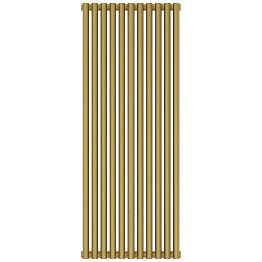 Радиатор трубчатый Сунержа Эстет-11, 11 секций, боковое подключение, цвет матовое золото, 032-0302-1211