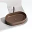 Раковина Ceramicanova Element CN6048MDB, 60 см, сантехфарфор, цвет темно-коричневый матовый