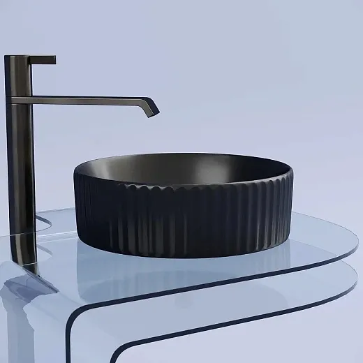 Умывальник Ceramicanova Element CN6057MB 36см сантехфарфор черный матовый, CN6057MB