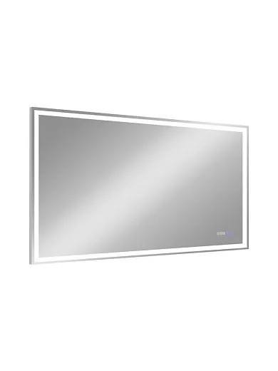 Зеркало Континент Mercury 1200x700 часы, антизапотевание ЗЛП690