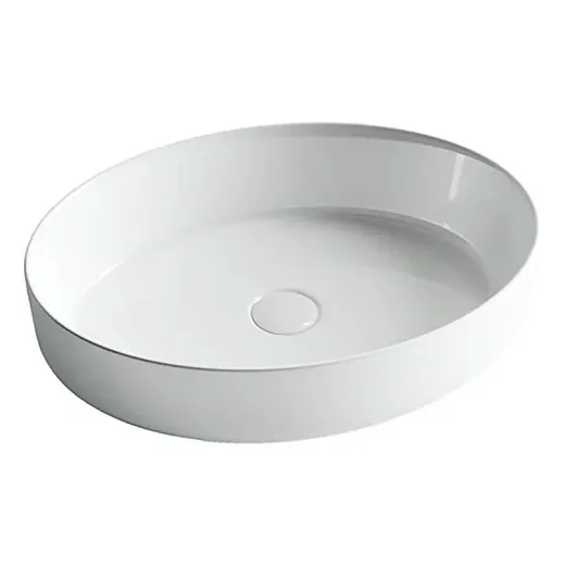 Умывальник Ceramicanova CN5002 55х40х14см накладной овальный без перелива, CN5002