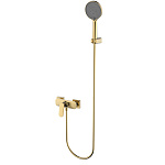 AQM6713BG AQUAme Imola Смеситель для душа, с душевым набором, Ø120 мм, 3 режима, Brushed gold