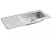 Раковина Ceramicanova Grace CN7015 встраиваемая, 101 х 45.7 см, правая, белый, сантехфарфор