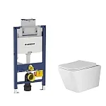 Инсталляция Geberit Omega, с безободковым унитазом Ceramicanova Metric Rimless, сиденье микролифт, 111.030.00.1/CN3007