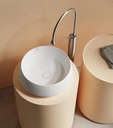 Умывальник Ceramicanova Maya CN12004 40см сантехфарфор накладной белый, CN12004