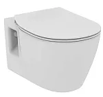 Унитаз подвесной Ideal Standard Connect, с крышкой-сидением, дюропласт, белый, E272701