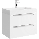 Подвесная тумба Aqwella Cube 70см под умывальник серая матовая CUB0107GR матовый Подвесная тумба Aqwella Cube 70см под умывальник серая матовая CUB0107GR матовый