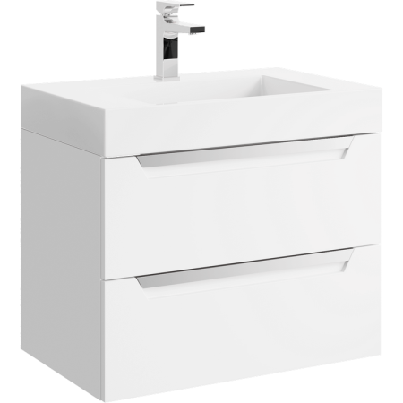 Подвесная тумба Aqwella Cube 70см под умывальник белая матовая CUB0107W матовый Подвесная тумба Aqwella Cube 70см под умывальник белая матовая CUB0107W матовый