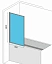 Шторка для ванны Rea Lagos Fix chrome 80x140 стекло прозрачное / профиль хром