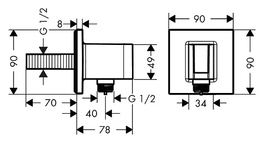 Термостат Ideal Standard Ceratherm 50 A5550AA для ванны с душем