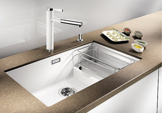 Мойка кухонная Blanco Subline 700 U Level белый