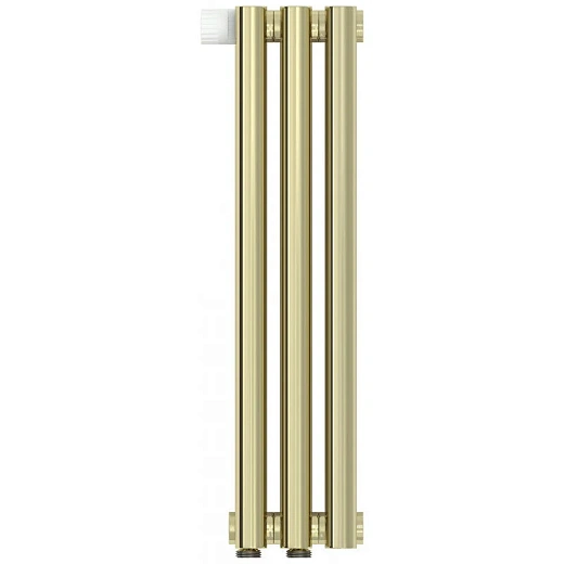 Радиатор трубчатый Сунержа Эстет-1 EU50, 3 секции, левое/правое нижнее подключение, цвет шампань, 020-0310-5003/020-0311-5003